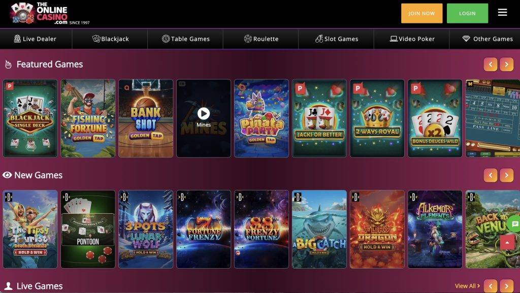 TheOnlineCasino Real Money Casino Online